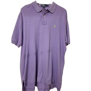 Polo Ralph Lauren Mens XL Purple Polo Shirt Short Sleeve Golf Casual